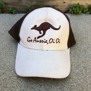 Vintage I Love Australia Go Aussie Oi Oi Baseball Hat Men's Brown Adjustable Cap